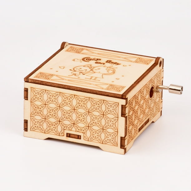 DIY 3D Wooden Puzzle Piano Music Box Model Kits Toys For Children, Hand Shake Assembly Toy Gifts, Creative Stem Toys Kit Gift For Kids