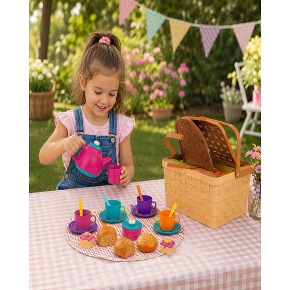 Juego De Te Infantil Y Picnic Para Estimulacion Creativa De 23 Pzs