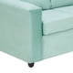 thumbnail image 5 of Living Bi-L Sofa 3 Cuerpos En L + 2 Poufs Felpa Verde Agua, 5 of 6
