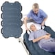 thumbnail image 1 of Almohadilla de cama ZHEEYI 160 cm x 102 cm con asas lavables gris, 1 of 6