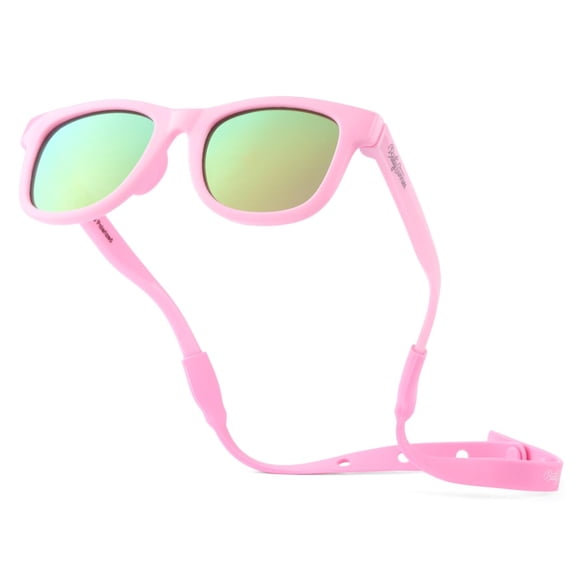 Gafas de sol BABY SUNNIES polarizadas con correa de 0 a 24 meses, color rosa