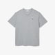 thumbnail image 2 of Camiseta Lacoste Pima Jersey con cuello en V para hombre, talla grande plateada 3XLB, 2 of 2