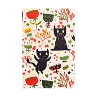 Bothyi - Calcomanía De Cerámica Aplique Esmalte Calcomanía Calcomanía Al Agua Underglaze Flor Papel Gato