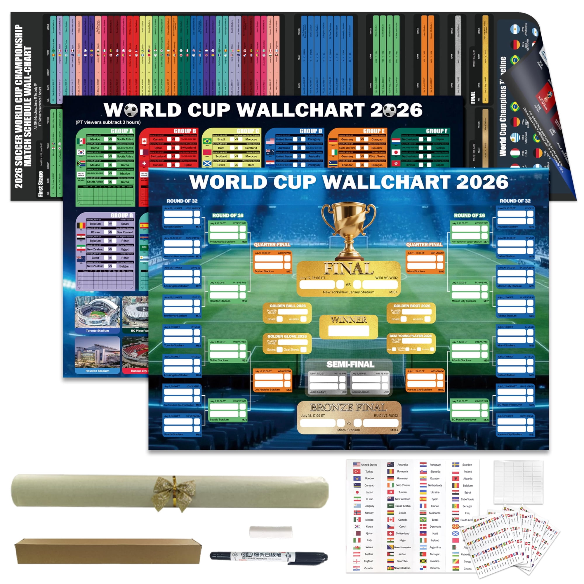 Set De Pósters Para Pared Del Mundial 2026 Kaitiaki