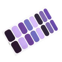 Ioensy - 16 Piezas De Tiras De Uñas De Gel Curadas Autoadhesivas Pegatinas De Envoltura De Uñas De Gel Calcomanías Estilo A