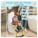 thumbnail image 2 of Asiento de Entrenamiento para Baño para Niños con Escalera Antideslizante, Taburete Plegable Infantil, 2 of 3