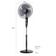 thumbnail image 2 of Ventilador de Pedestal SF160 Negro, 2 of 8