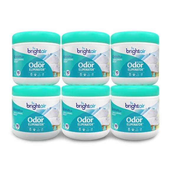 Ambientador Bright Air, supereliminador de olores, 414 ml, 6 unidades