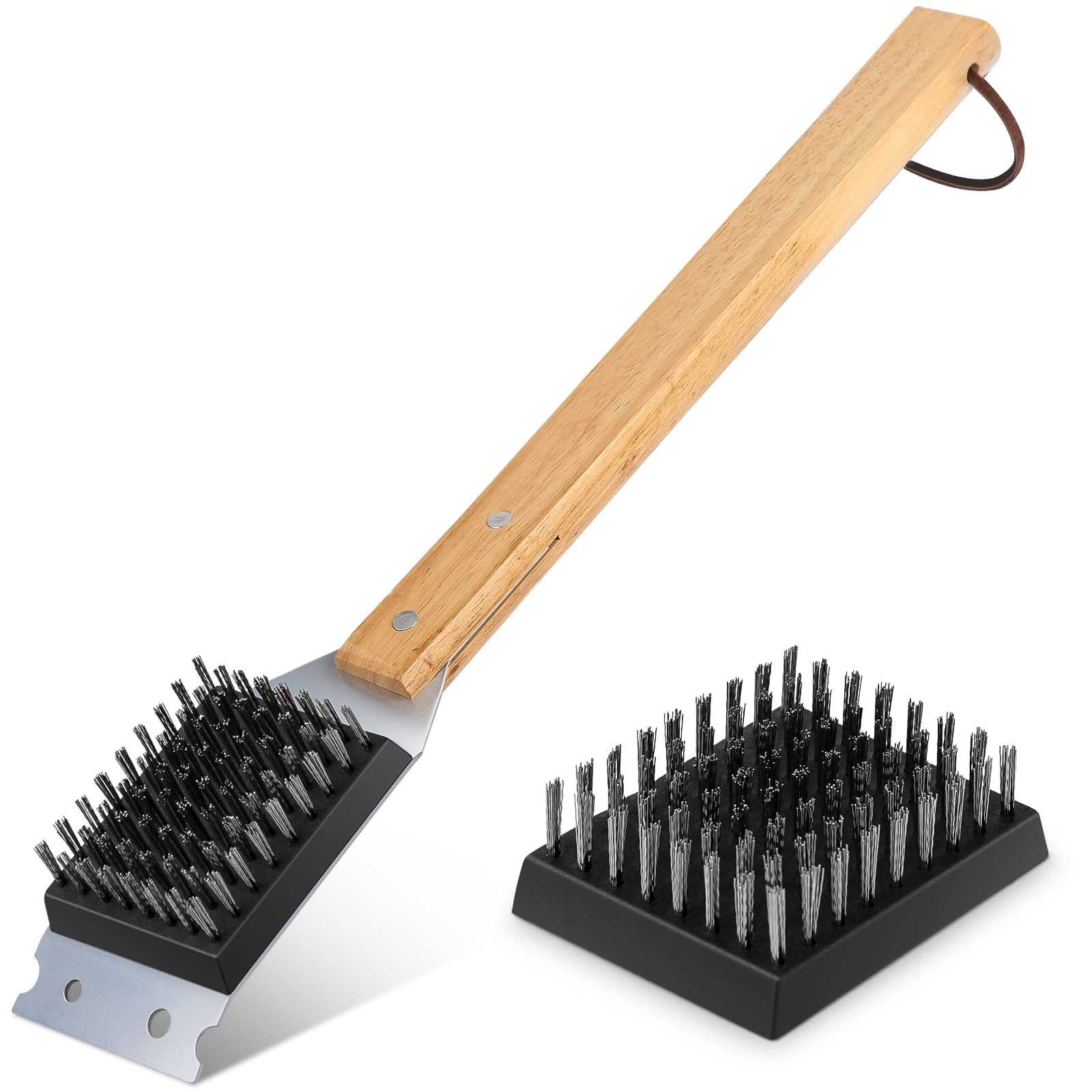 Cepillo Para Parrilla Simpletaste Duradero Con Raspador Y Cabezal Adicional