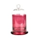 thumbnail image 2 of Candelabro De Cúpula De Cristal Cloche Con Asa Superior Para Frutas, Piedras Aromáticas, Pastel, Rosa Roja, 2 of 3