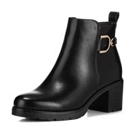 Botin Negro Casual Mujer Weide Qbm05