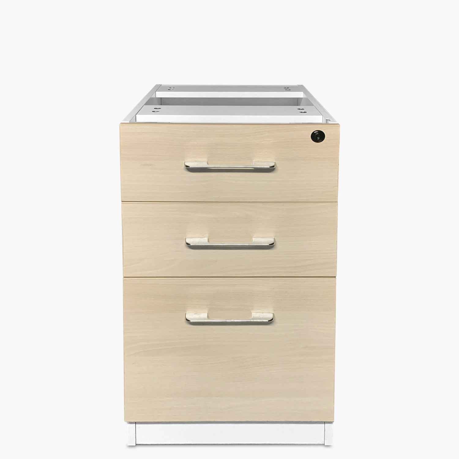 Form Office - Cajonera Melamina Pedestal Natura/Blanco