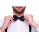 thumbnail image 5 of Pajarita Trilece roja preatada y ajustable para eventos formales, 5 of 8
