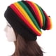 thumbnail image 4 of Qhome Moda Bob Marley Reggae jamaicano Gorra Multicolor Rayas Rasta Sombrero Slouchy Baggie Beanie Skullies Gorro Rasta Mujer, 4 of 6
