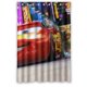thumbnail image 1 of Cortina de ducha de Cars Rayo McQueen con ganchos, tamaño 48 x 72 pulgadas, 1 of 3