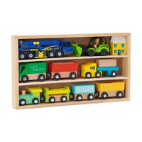 Bothyi - Juego De Tren De Madera Para Aprendizaje Temprano, Tren Apilable Para Niños En Edad Preescolar, Niños Y Niñas, Estilo C