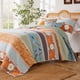thumbnail image 5 of Set de colcha Greenland Home Carlie Modern Floral Reversible, 5 of 8