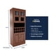 thumbnail image 4 of Vitrina Bar Berlin Madera Vidrio 4 puertas color nogal, 4 of 5