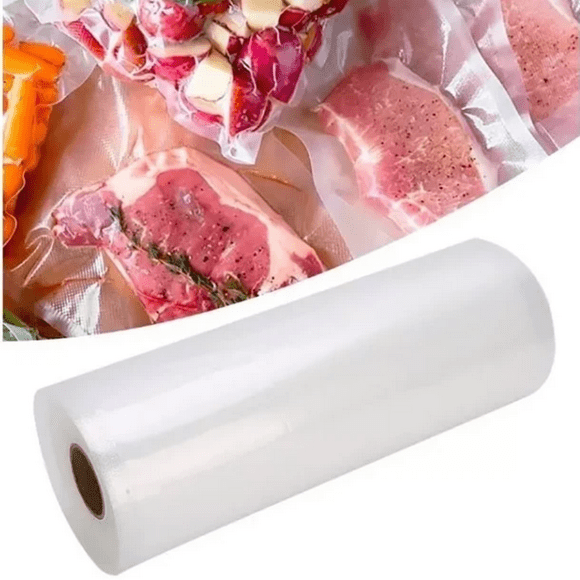 Pack 2 Rollo Bolsas 28cm x 5m Para Sellar Al Vacío