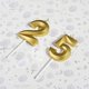 thumbnail image 2 of Velas Qj-solar Doradas 25 Cumpleaños – Pack de 2, 2 of 6