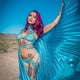 thumbnail image 5 of Accesorio de disfraz Leg Avenue Isis Wings Blue para mujer, 5 of 5