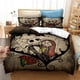 thumbnail image 1 of Nightmare Before Christmas Duvet Cover Set With Pillow Cover Bed Set Jack And Sally 3D Skull Christmas Bedding Set Bedroom Decor, 1 of 5