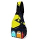 thumbnail image 1 of Pac-Man Riñonera Bandolera con Estampado Integral para Hombres y Mujeres, Bolso Cruzado Gráfico de Tendencia, Mochila de Hombro Streetwear para Ciclismo y Deportes, Riñonera Versátil Casual, 1 of 6