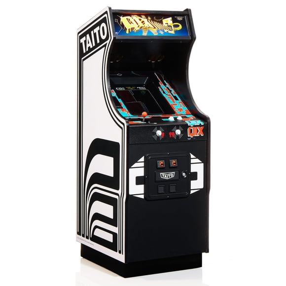 Numskull Quarter Qix Mini Arcade - Réplica Auténtica de Madera a Escala 1/4, ROM Original, Batería Recargable y Bocinas de 3W para Entusiastas Retro [videojuego]