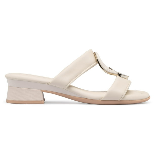 Zueco Mujer Hueso/Dorado Lucia Piccadilly
