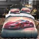 thumbnail image 3 of Porsches 911 Collection Bedding Sets Patterned Soft Anti-fade Breathable 3D Printing Colourful Sports Cars Duvet Cover Set, 3 of 3