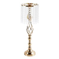 Bothyi - Portavelas Candelabro Centro De Mesa Para Hotel Boda Oro Grande