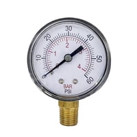 Magideal - Manómetro De Lixiviación Para Piscinas, Reparación De Montaje Inferior, Indicador De Presión De Lixiviación Limpia, Accesorios Para Piscinas Para Spas