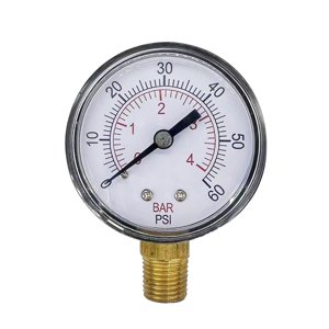 Magideal - Manómetro De Lixiviación Para Piscinas, Reparación De Montaje Inferior, Indicador De Presión De Lixiviación Limpia, Accesorios Para Piscinas Para Spas