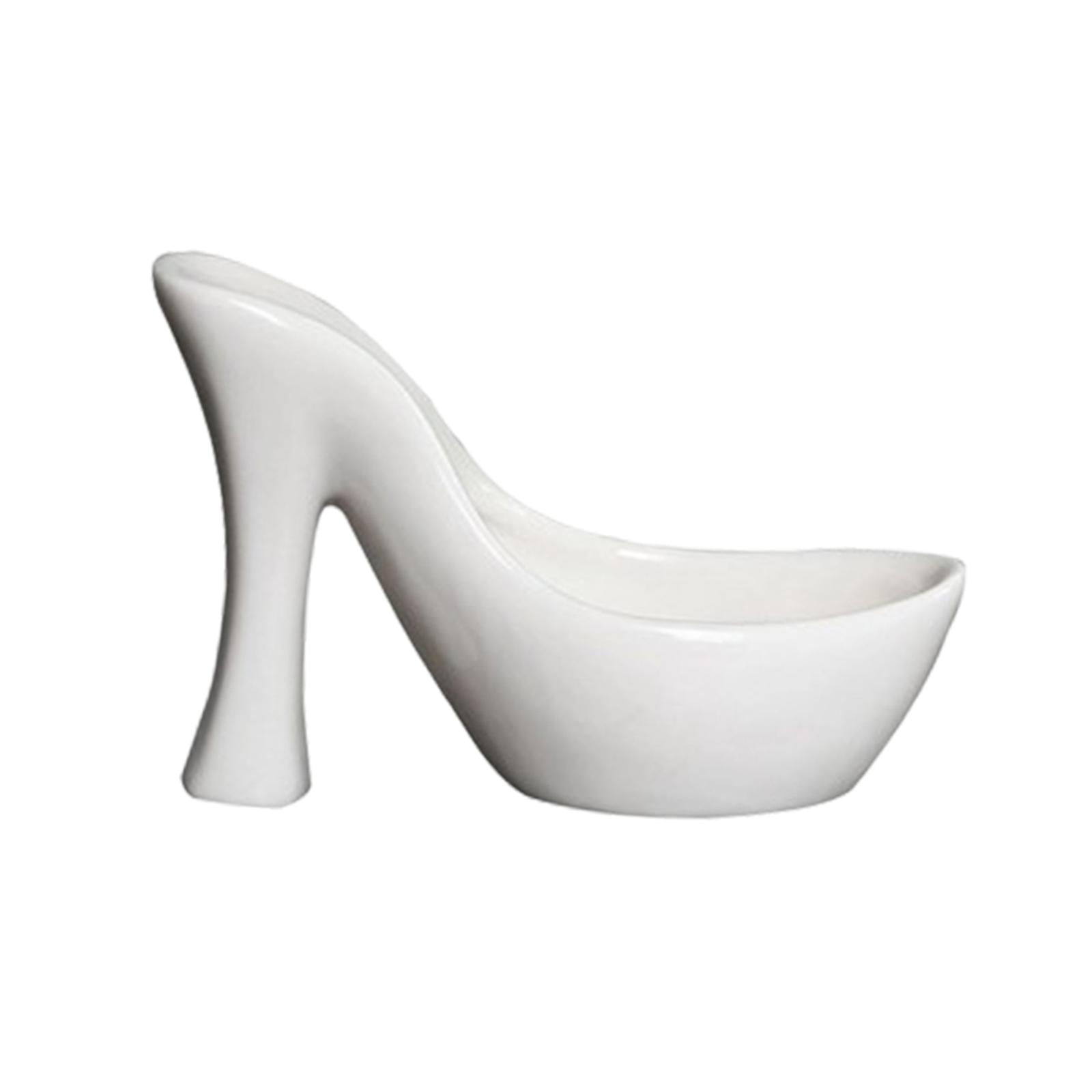 Ioensy - Maceta De Cerámica, Maceta De Escritorio Bonita Y Ligera Para Jardín, Balcón, Patio, Color Blanco