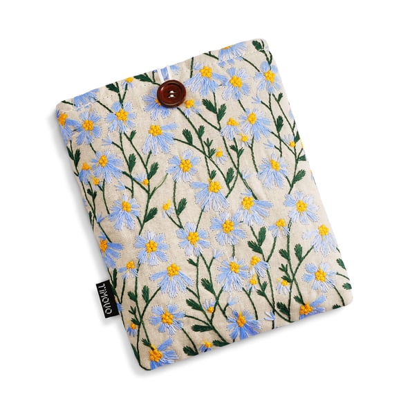 Funda TimoVo para lector de libros electrónicos de 6 a 7 pulgadas, Blue Daisy