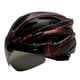 thumbnail image 1 of Casco De Bicicleta Para Adultos Mujeres Hombres Casco De Bicicleta Con Gafas Magnéticas Negro Rojo, 1 of 3