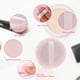 thumbnail image 3 of 12 borlas de maquillaje de algodón rosa, borlas redondas para polvos, borlas de terciopelo para polvos sueltos, lavables, 3 of 6