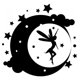 thumbnail image 1 of Decomural Fairy Moon Stars WS-18850, 1 of 2