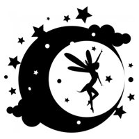 Rienda Libre Graphics - Decomural Fairy Moon Stars Ws-18850