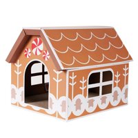 Ioensy - Casa De Juegos, Rascador Para Gatos, Escondite Para Animales Pequeños, Conejitos, Regalos De Navidad, Pan De Jengibre
