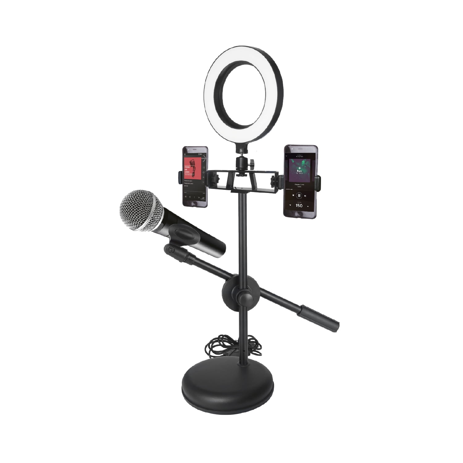 Dblue - Soporte Para Micrófono Y Celular Con Aro Led - Ps