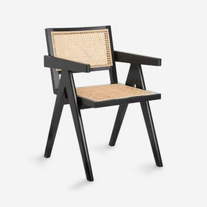 Javimate - Silla De Comedor Chandigarh Madera Negro