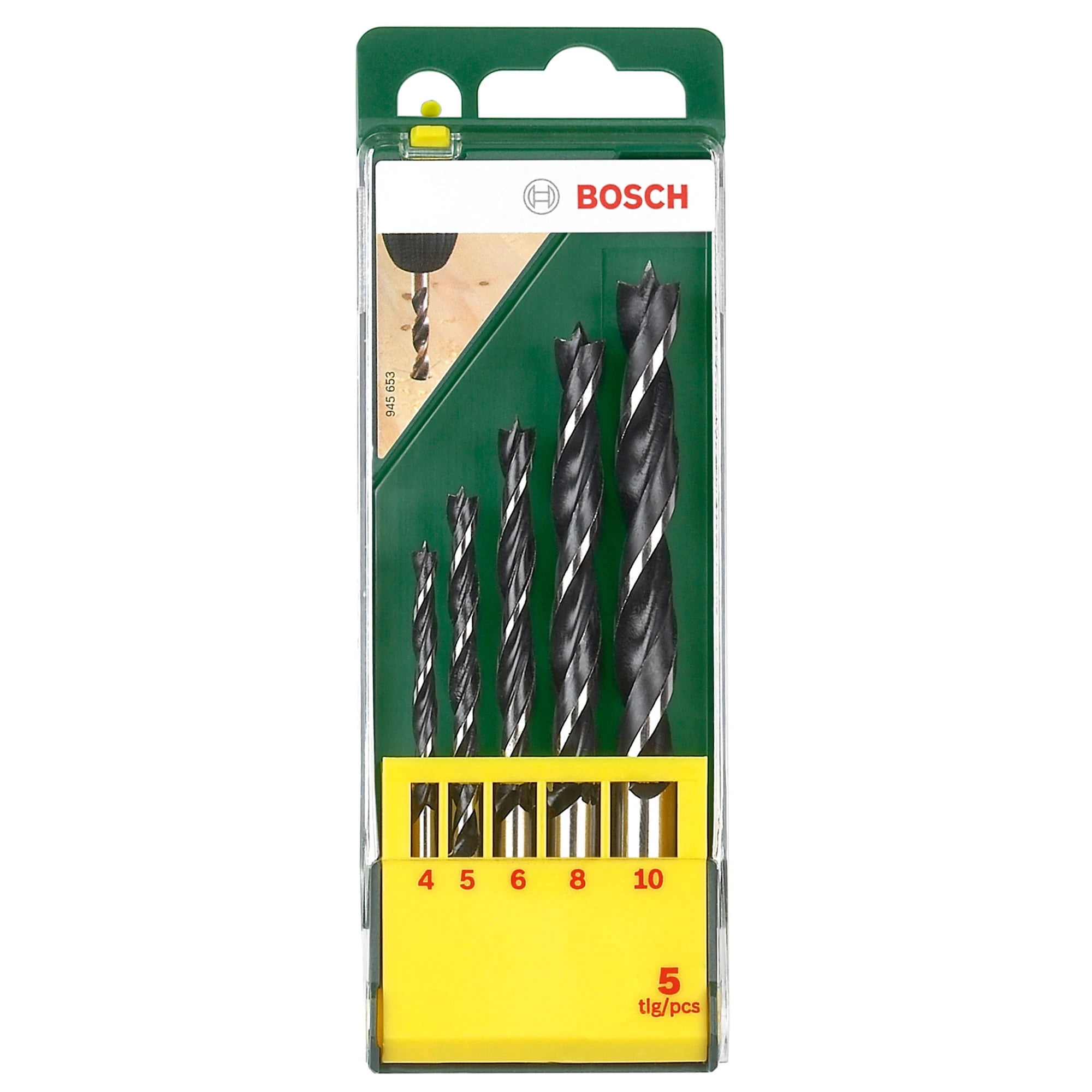 Bosch Set 5 Brocas Madera O4.5.6.8.10mm