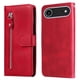 thumbnail image 4 of Funda con Cremallera para iPhone Air, Carcasa Cartera de Cuero PU con Soporte y Tarjetero, 4 of 5