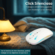 thumbnail image 4 of Mouse Inalámbrico Recargable Dual Bluetooth y USB con Luz RGB 1600 DPI – Ergonómico, Silencioso – Color Blanco, 4 of 6