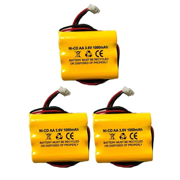 Battery Hawk 3,6 V 1500 mAh Ni-MH Luz de Emergencia Pack de 3