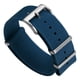 thumbnail image 1 of Correa para reloj WatchGecko Ridge de nylon azul 22 mm, 1 of 4