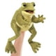 thumbnail image 1 of Divertido peluche con forma de rana Hand Puppet Folkmanis para bebés y niños pequeños, 1 of 3