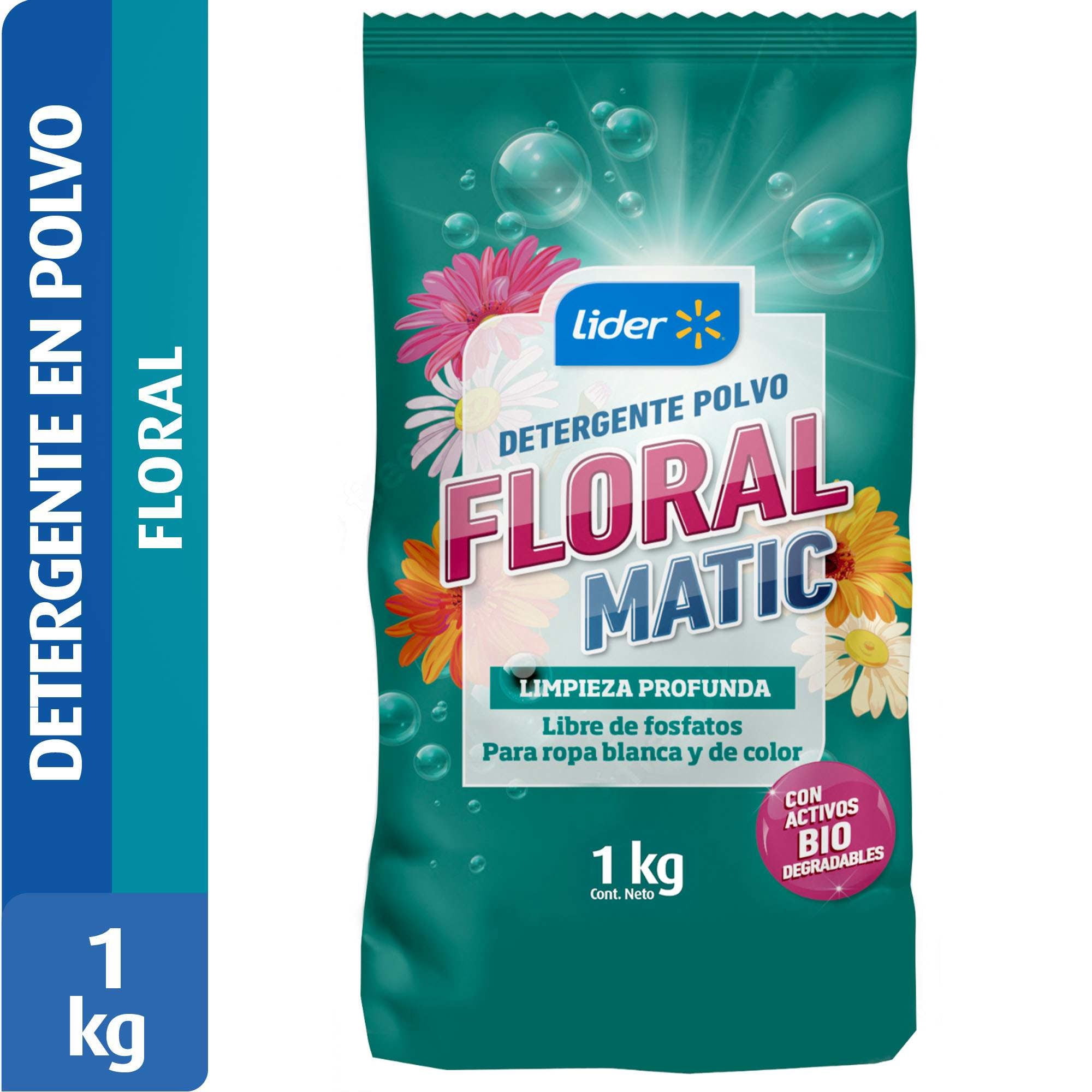 Detergente Polvo Flores De Primavera Bolsa 1 kg Lider