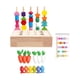 thumbnail image 2 of Juego De Juguetes De Secuenciación De Cuentas De Madera, Cuentas De Cordones Para Niños De 2, 3, 4 Y 5 Años, Pesca Y Zanahorias, 2 of 3